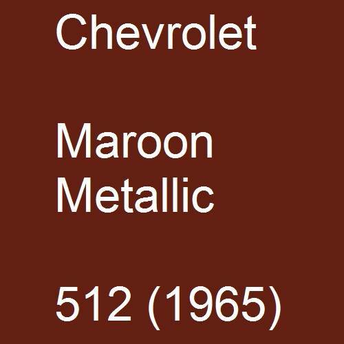 Chevrolet, Maroon Metallic, 512 (1965).